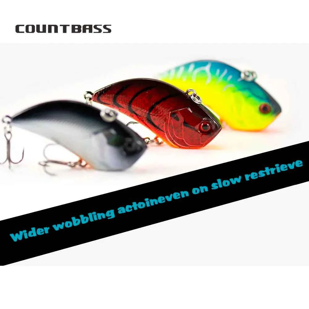 CountBass 55mm 13.5g Lipless Crankbait Vibration Rattling Hard Body Fishing Lure