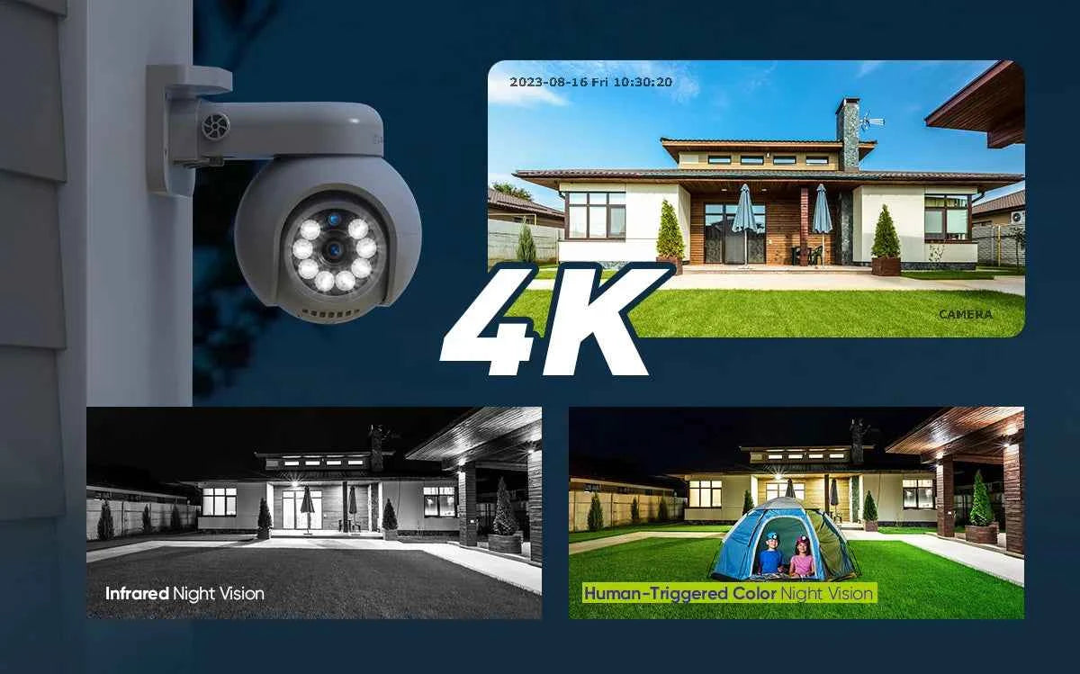 SANNCE 4K UHD 8MP POE Security Camera System 16 Channel NVR Outdoor IP Cameras