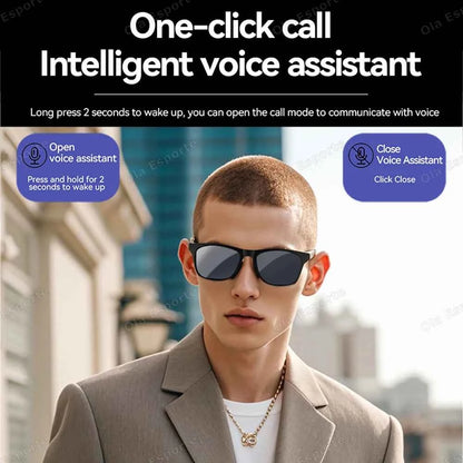 Ola Esporte Smart Glasses Bluetooth Sunglasses Anti Blue Light Wireless Headset