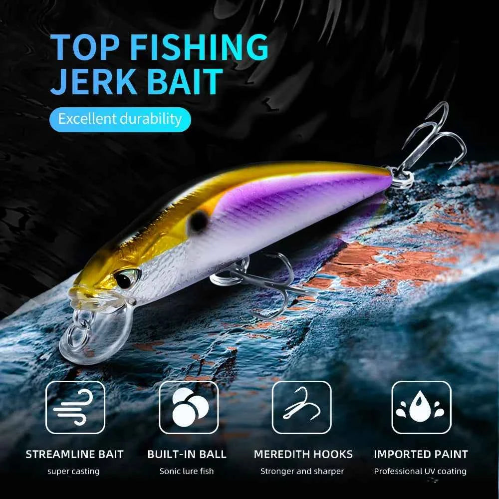 Sinking Minnow Lure Silicone Bait 16g 10.5g Swimbait Sea Fishing Jerkbait