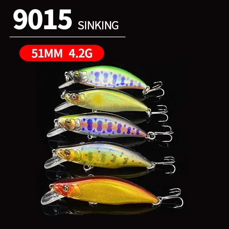 51mm Mini Sinking Minnow Lure Japanese Wobbler for Trout Bass