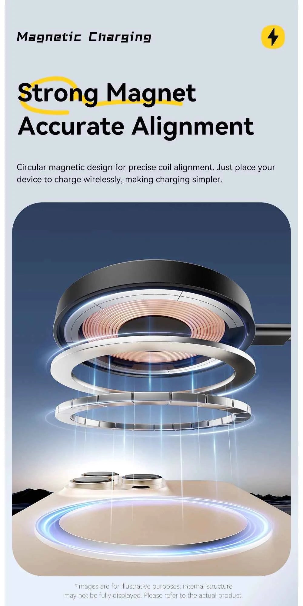 Essager Magnetic Wireless Charger With Holder 15W Fast Charge For iPhone 14 Pro