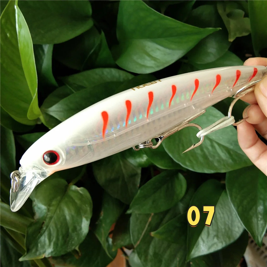 Noeby 1pc 14cm 40g Floating Minnow Lure for Sea Fishing 0 to 2.5m
