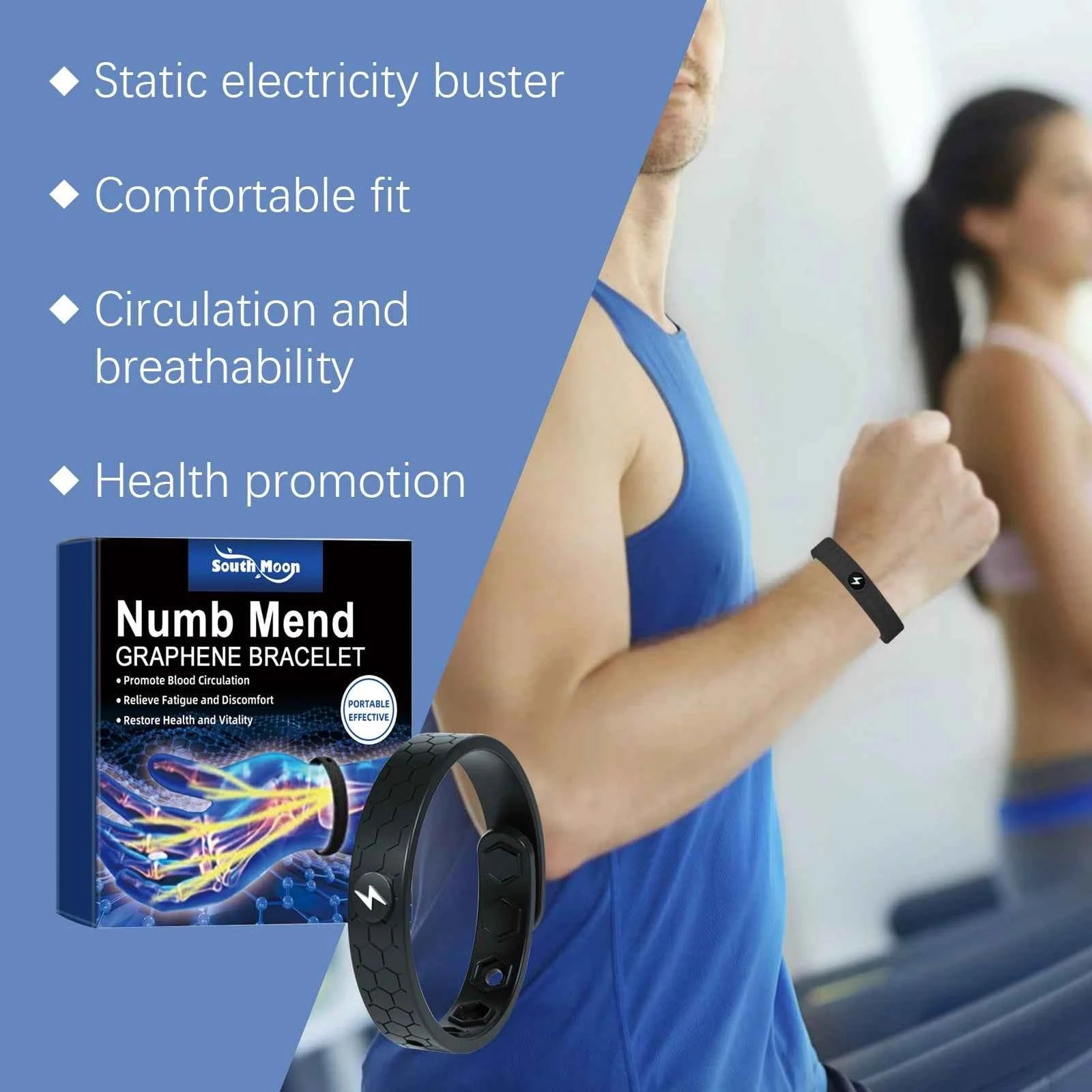 Energy Wristband Relieve Wrist Pain Anti Fatigue Promote Blood Circulation