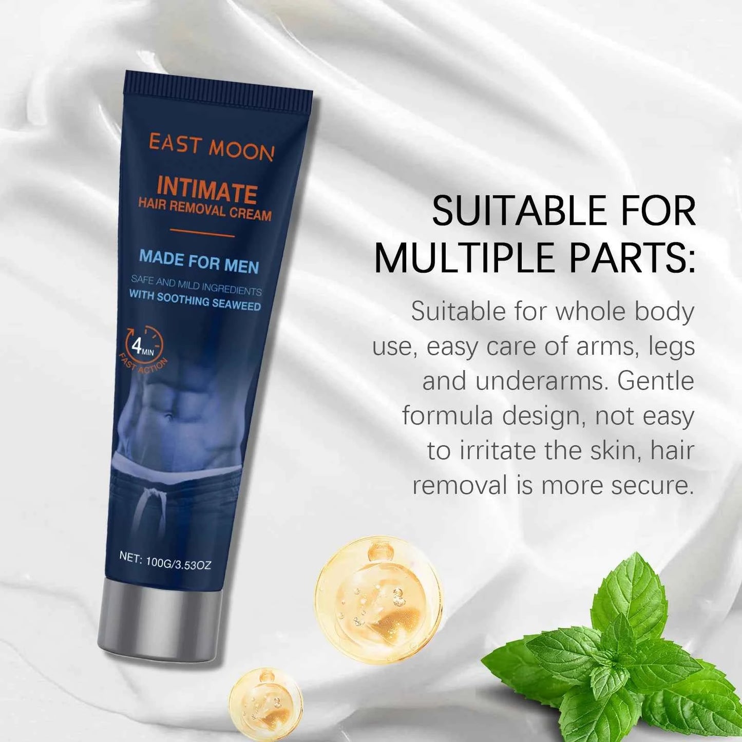 East Moon Avocado Man Hair Removal Cream For Men Intimate Areas Painless