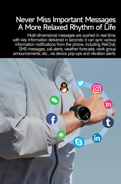 2026 New upgrade Health Check Smart Watch ECG Blood Lipid Uric Acid Body Fat BP Sport Waterproof HD Call Smart Watch Man Women