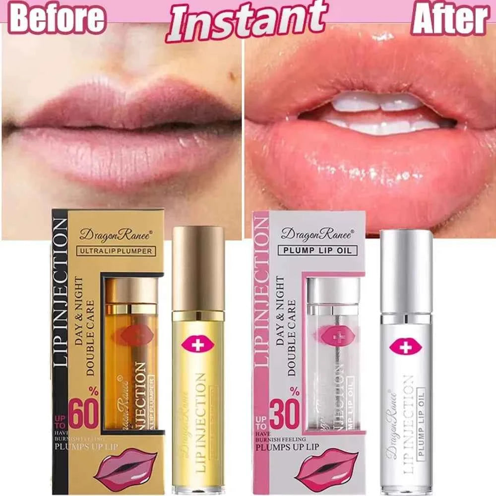 Instant Lip Plumper Oil And Gloss Serum For Volumizing Anti Wrinkle Lip Care
