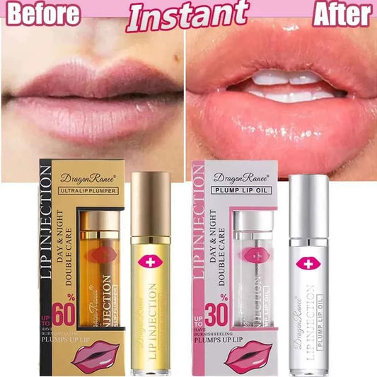 Instant Lip Plumper Oil And Gloss Serum For Volumizing Anti Wrinkle Lip Care