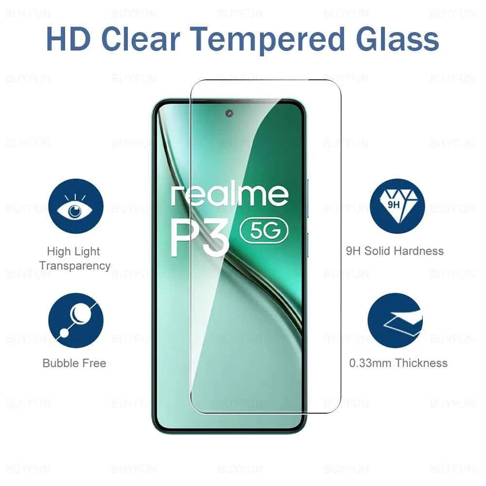 1-4Pcs Tempered Glass For Realme P3 5G Screen Protector RealmeP3 Ultra Realmy P 3 3P RealmeP3Ultra P3Ultra 2025 Protective Film