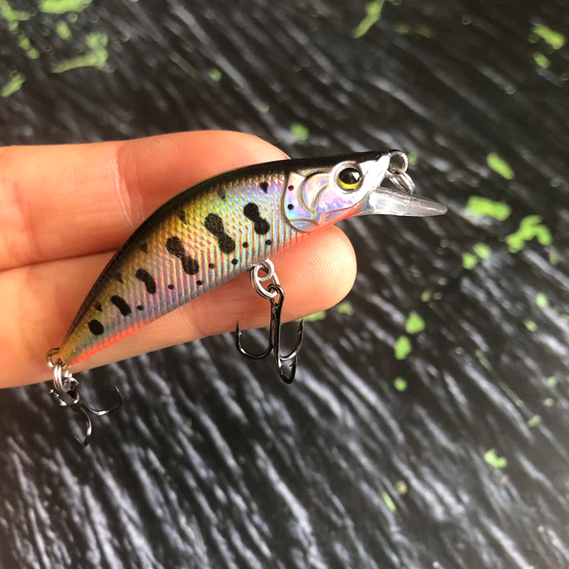Trout Fishing Lures 50mm 4.5g Sinking Minnow Artificial Hard Bait