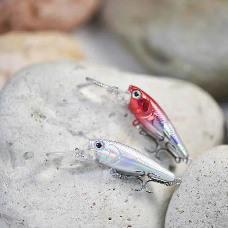 Floating Minnow Lure 40mm 3g Carp Perch Crankbait Wobblers Fishing Tackle