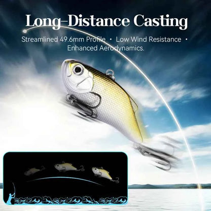 BearKing 50mm 7g Ice Fishing Wobblers Lure Vibration Bait Luminous Abs