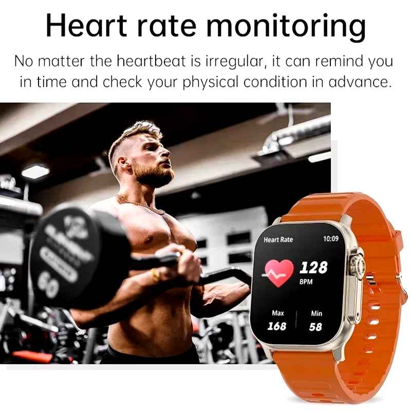 LAXASFIT X10 Ultra Smartwatch With Heart Rate Monitor And Message Alerts