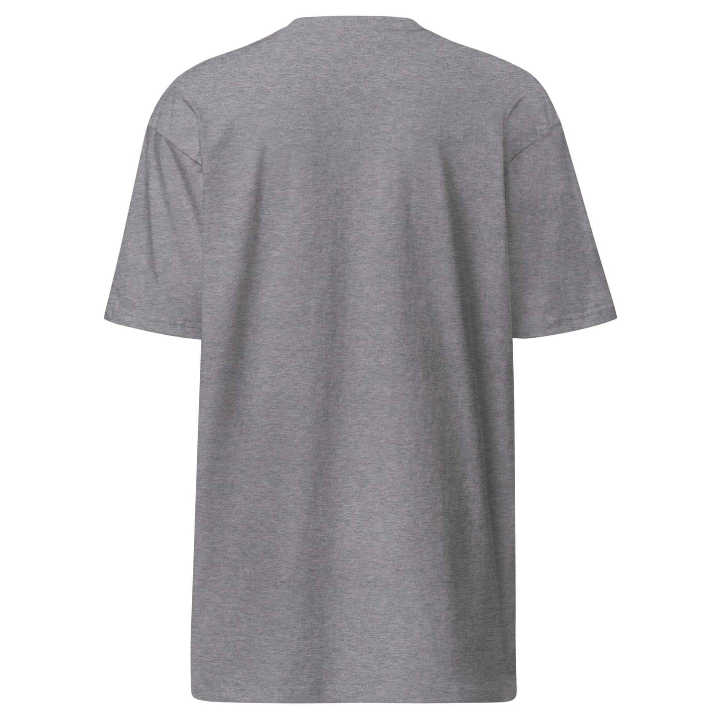 Dollar Sign Men's Premium Heavyweight Tee Charcoal Heather Cotton