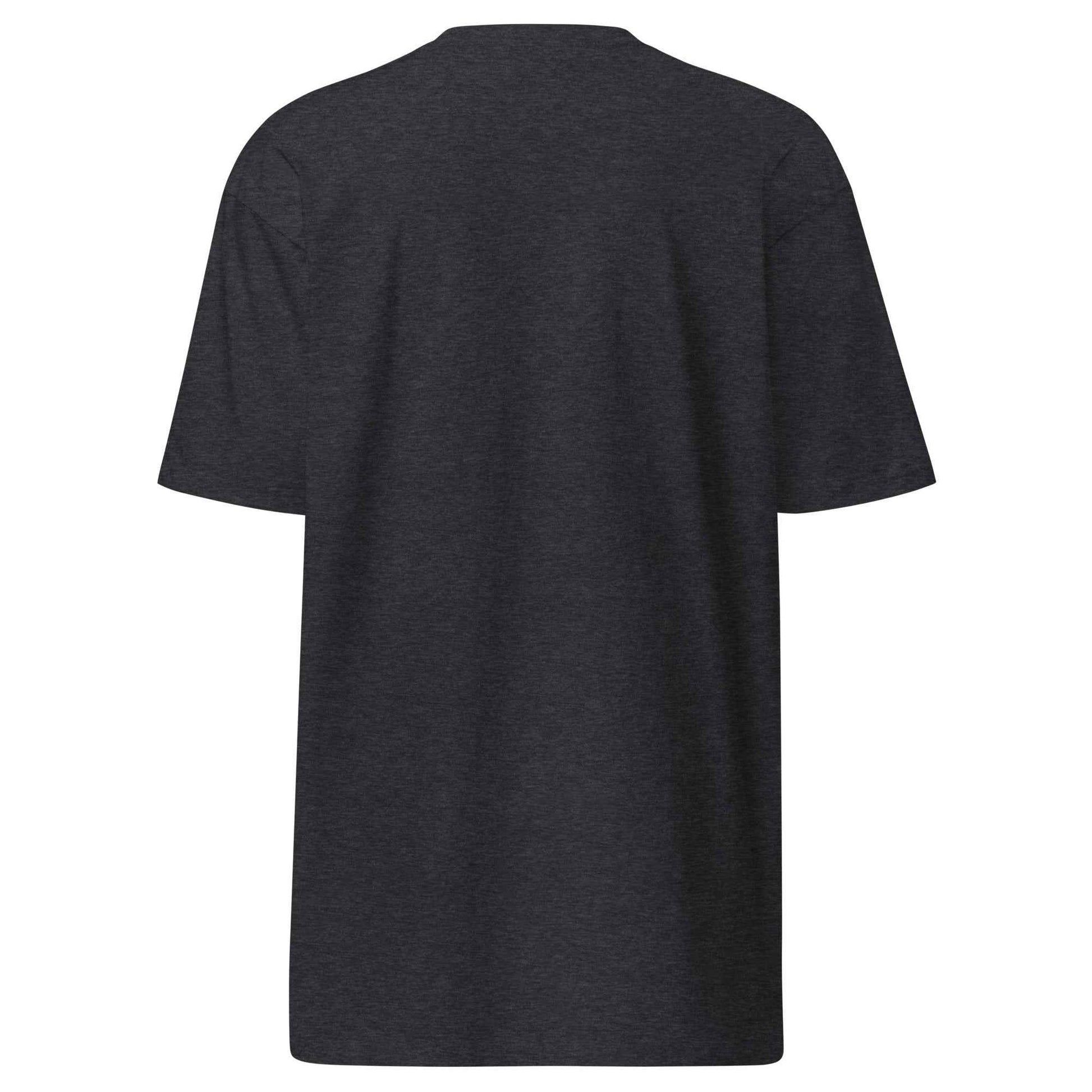 Dollar Sign Men's Premium Heavyweight Tee Charcoal Heather Cotton