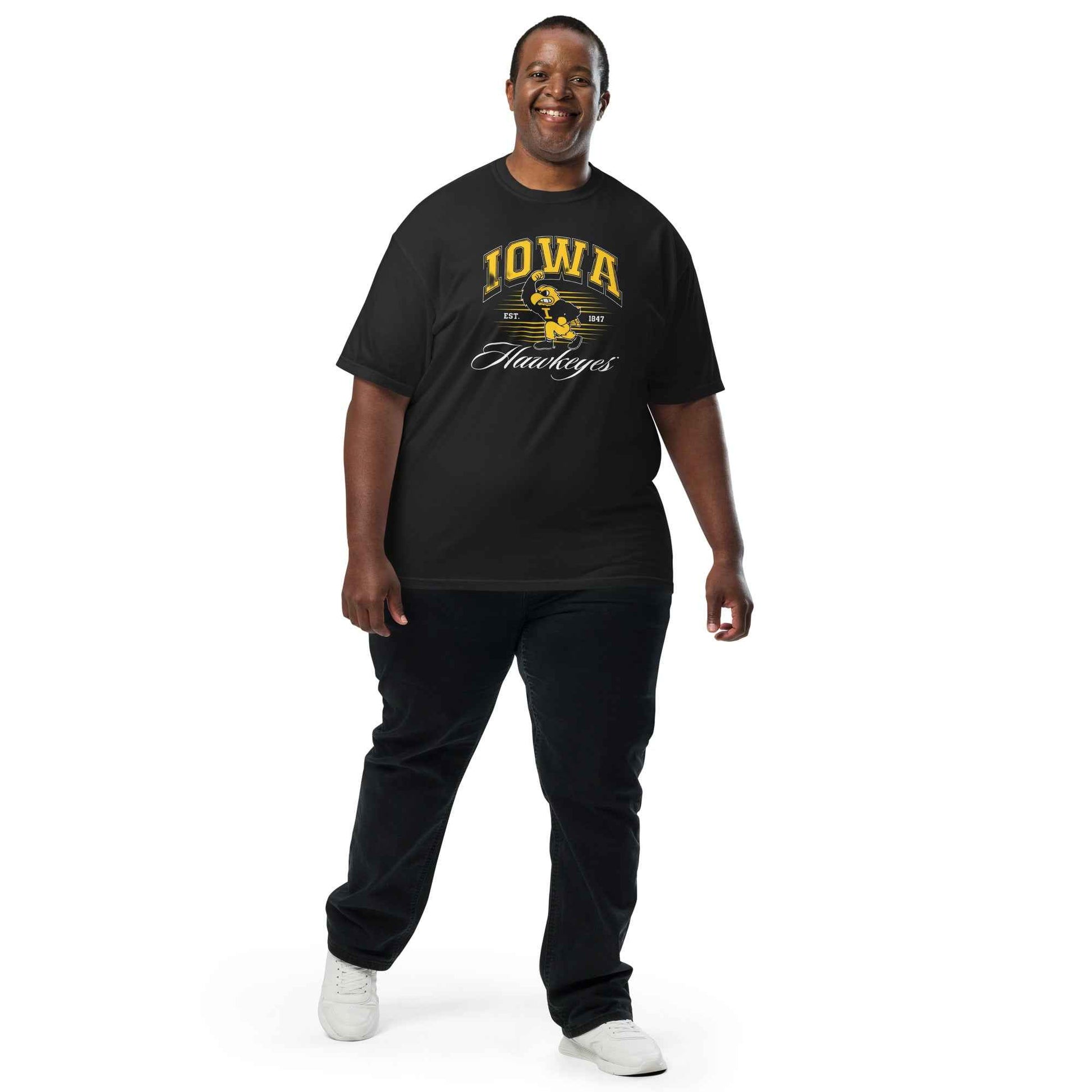 Iowa Hawkeye Vintage Heavyweight Unisex Cotton T Shirt