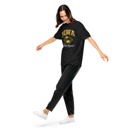 Iowa Hawkeye Vintage Heavyweight Unisex Cotton T Shirt