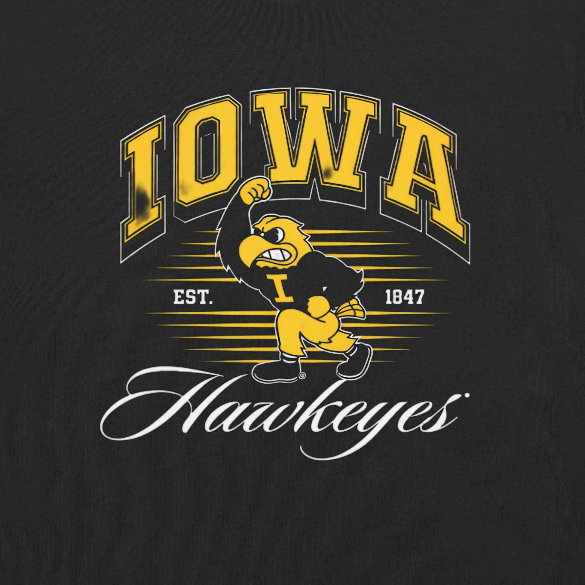 Iowa Hawkeye Vintage Heavyweight Unisex Cotton T Shirt