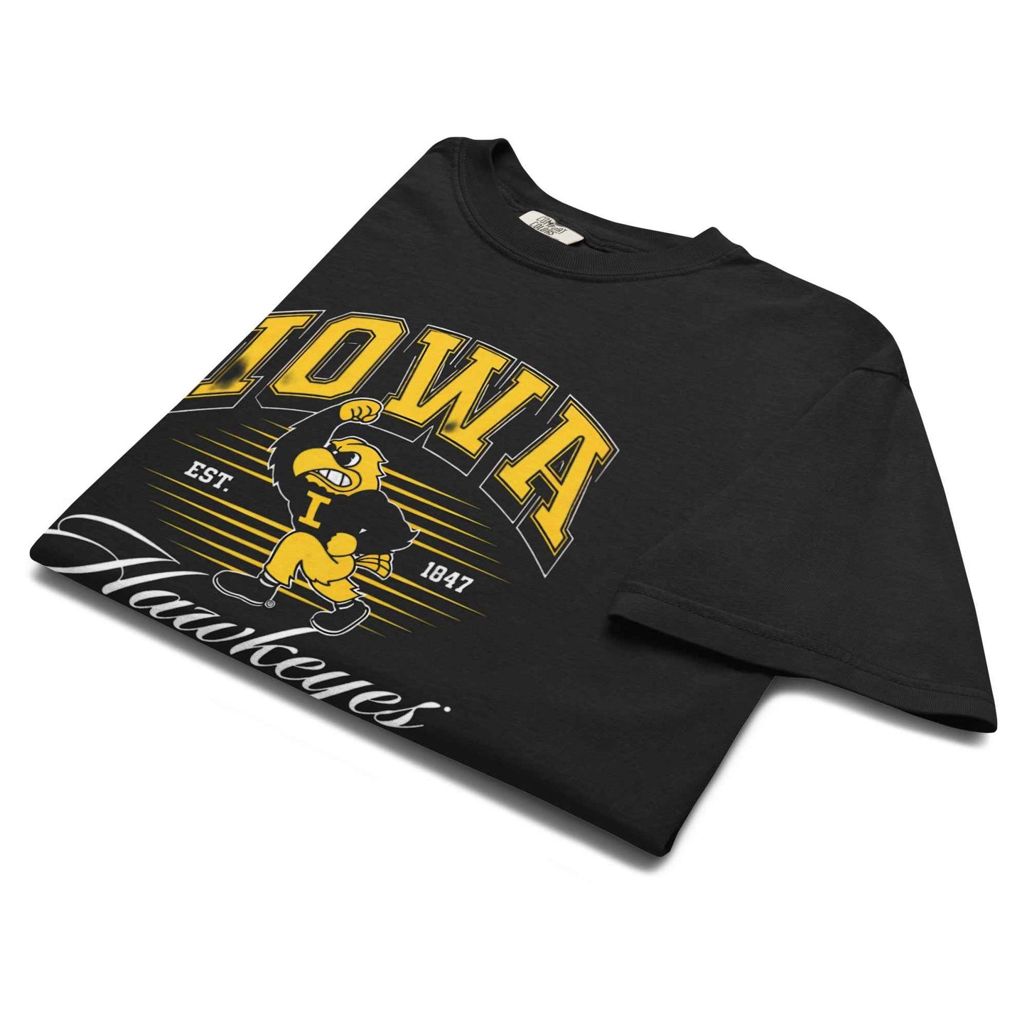 Iowa Hawkeye Vintage Heavyweight Unisex Cotton T Shirt