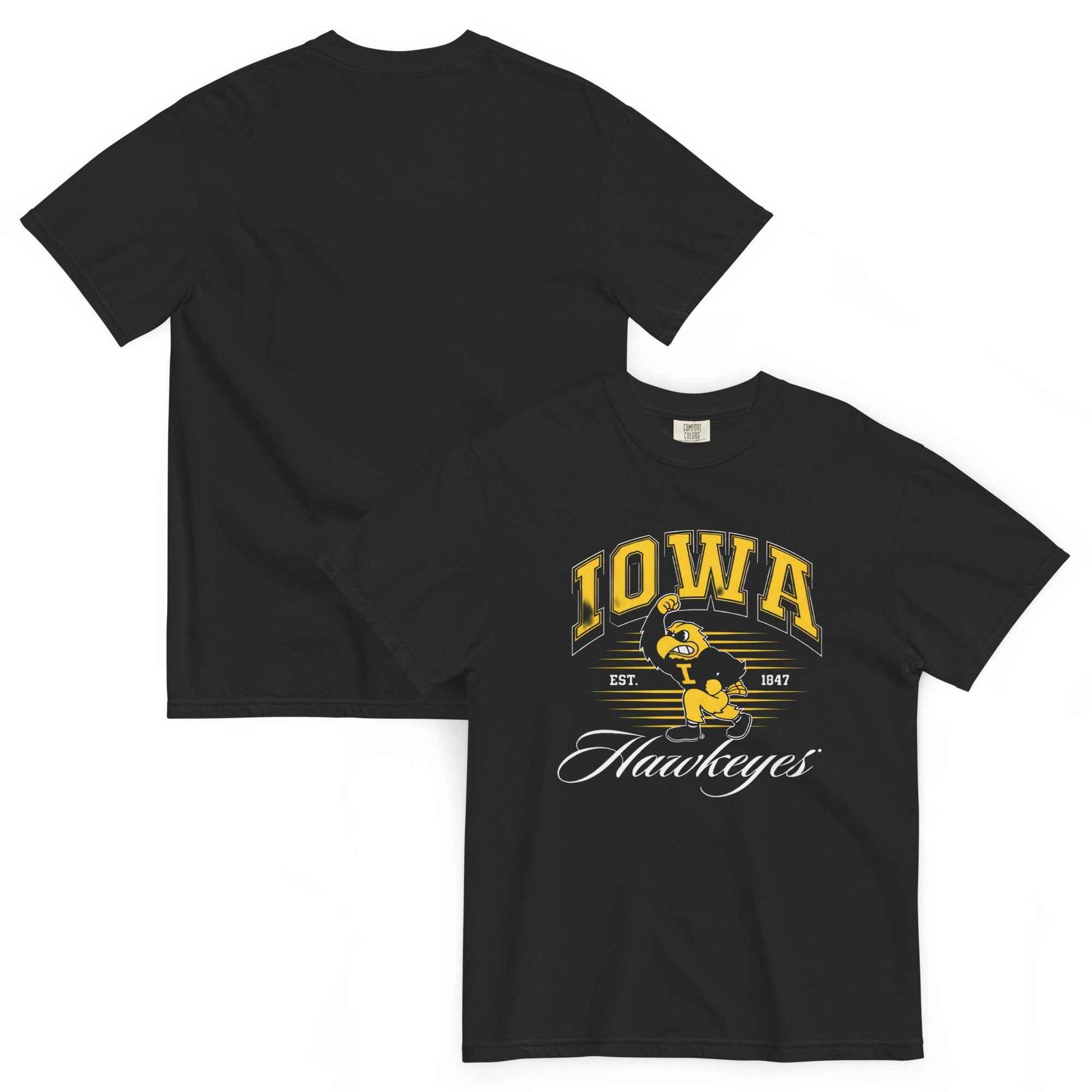 Iowa Hawkeye Vintage Heavyweight Unisex Cotton T Shirt