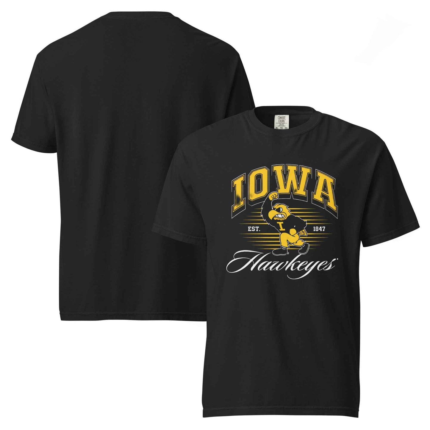 Iowa Hawkeye Vintage Heavyweight Unisex Cotton T Shirt