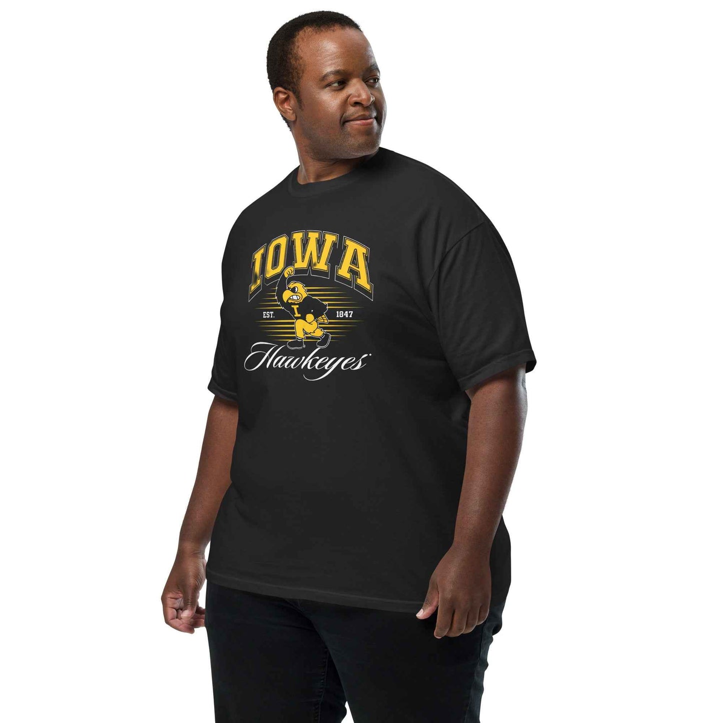 Iowa Hawkeye Vintage Heavyweight Unisex Cotton T Shirt