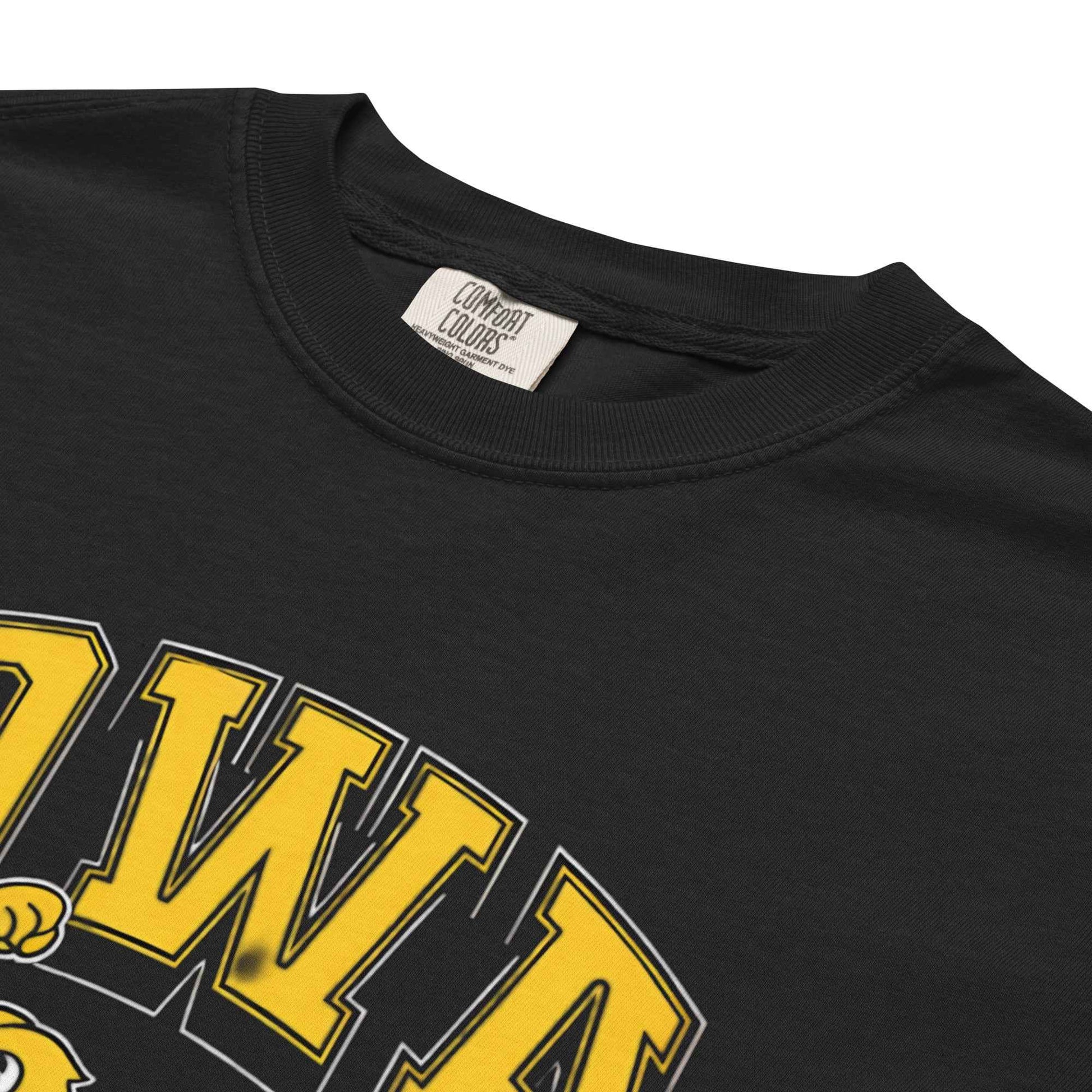 Iowa Hawkeye Vintage Heavyweight Unisex Cotton T Shirt